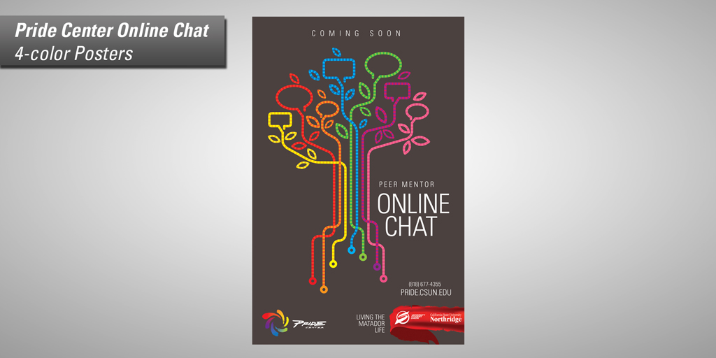 Pride Center Online Chat Poster