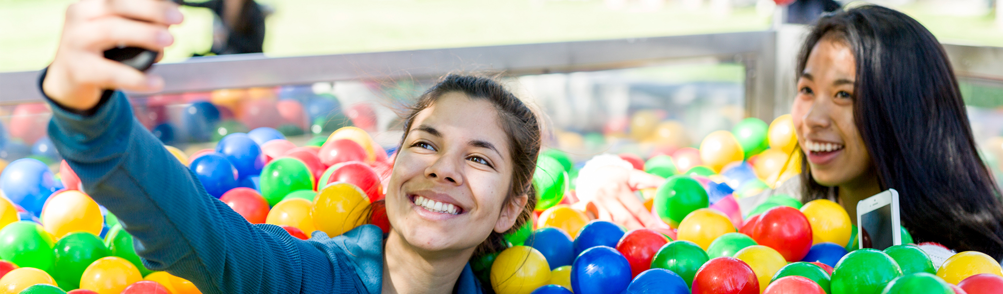 Students in the USU Ball Pit