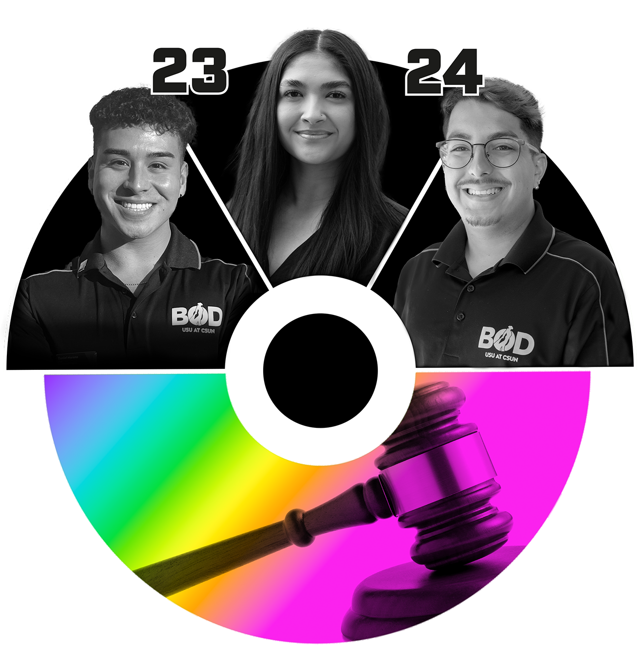 Daniel Moreno, Jasmin Zesati and Daniel López