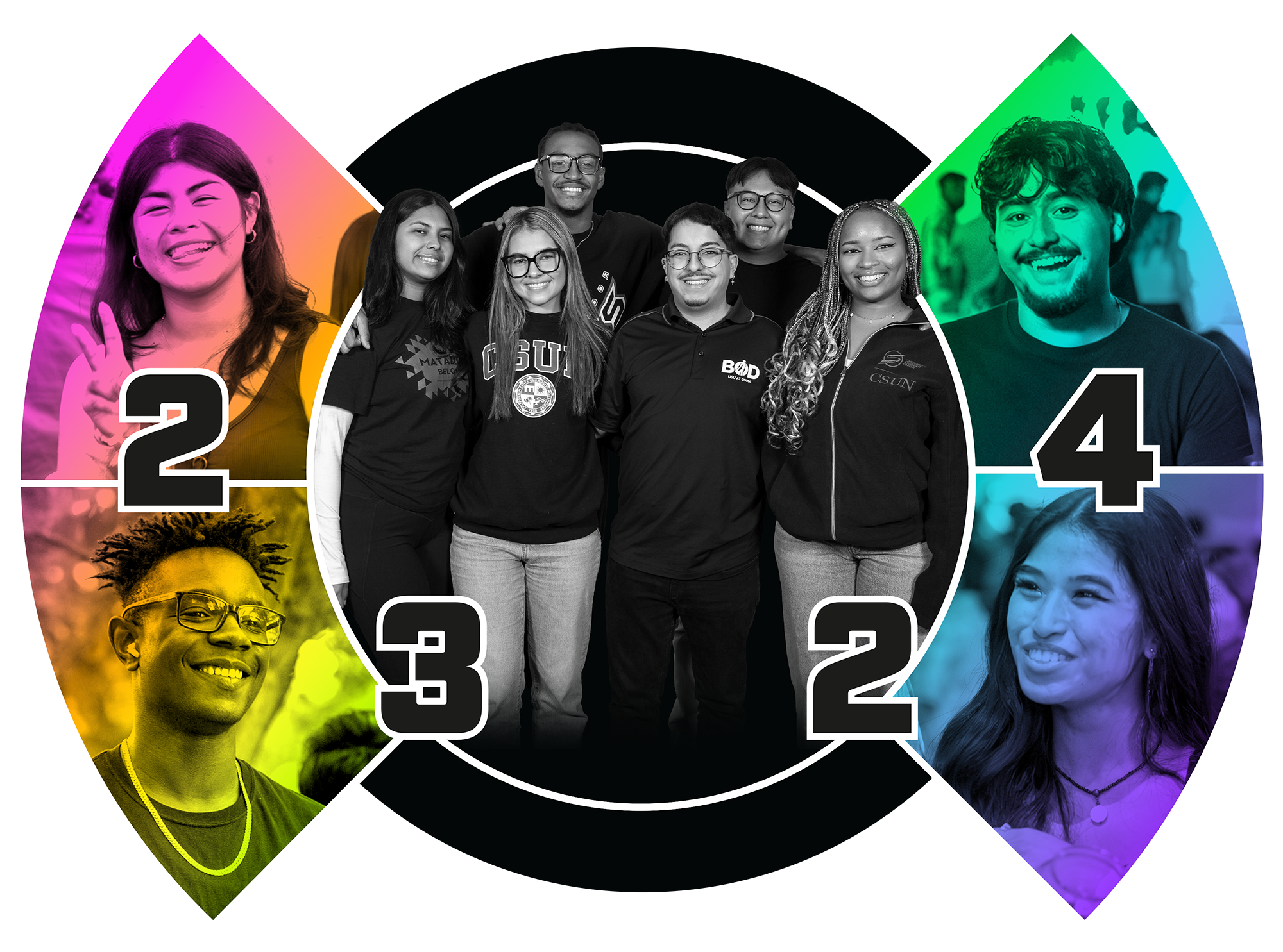 Photos of CSUN students; Numbers 23 and 24.